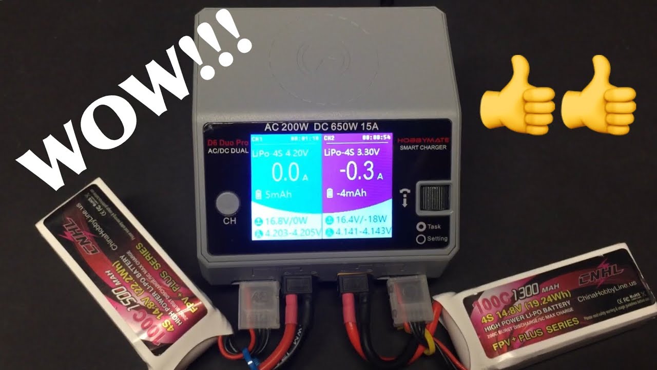 WOW!!!  AWESOME CHARGER!!!  HOBBYMATE D6 Duo Pro AC/DC Battery Charger