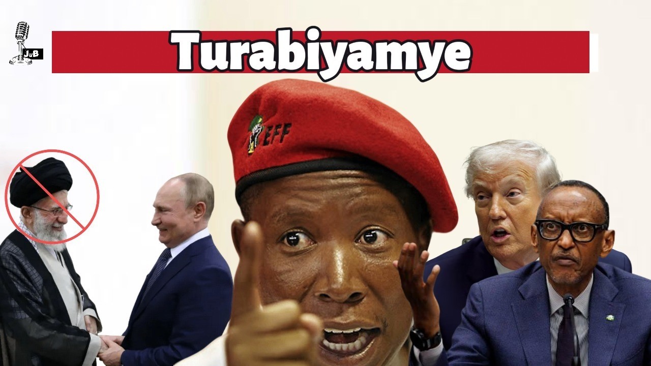Julius Malema KURI IRAN na AFURIKA ARAKAYE: Abaperezida bareke kuba Ibipupe Ntawo Kwizera yaba Putin