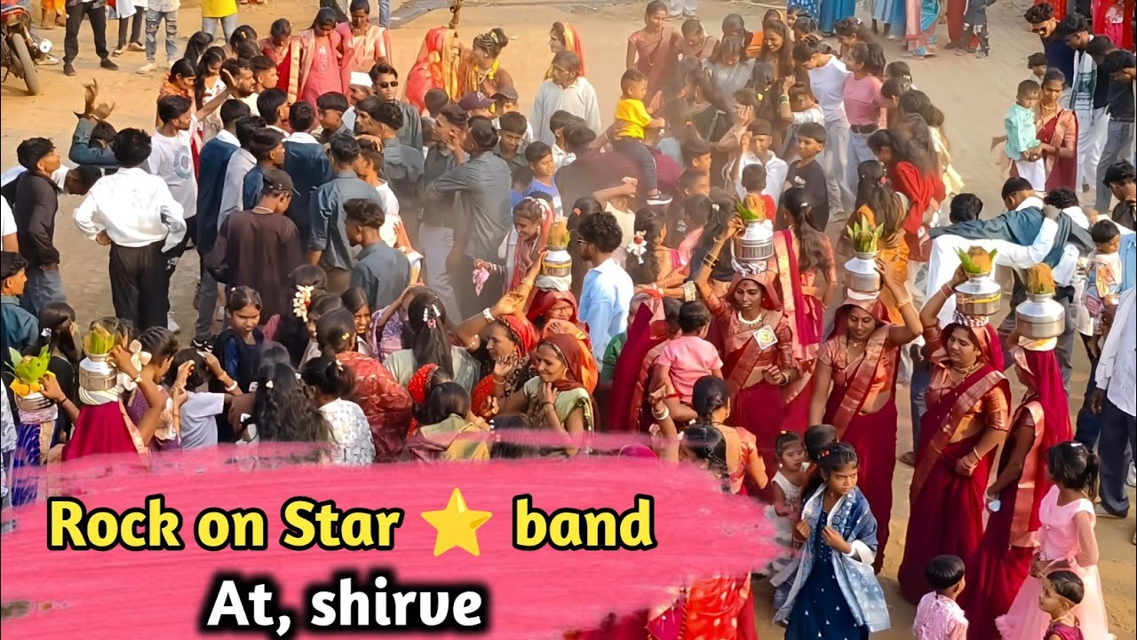 Rock on Star ✨ Band | Full पब्लिक डांस विडीयो 2025 | At. Shirve #akshayvasave03 