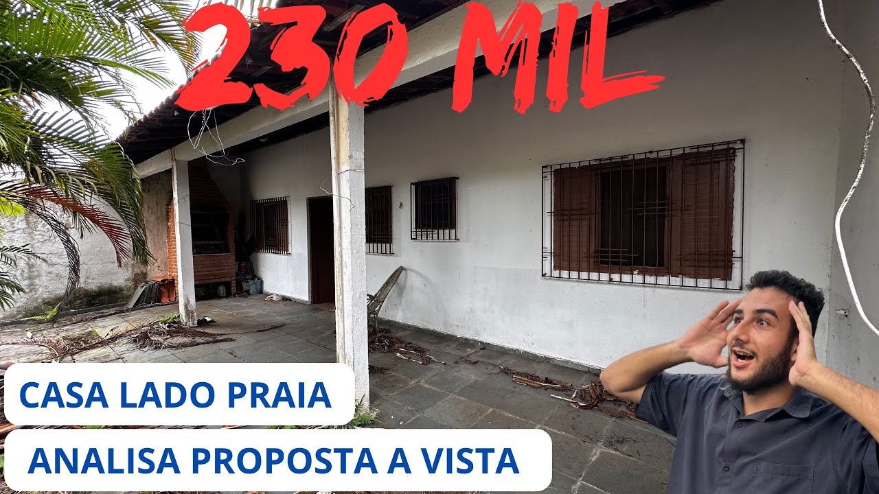 CASA POR 230 MIL ESTILO EDÍCULA NO LADO PRAIA DE ITANHAEM 