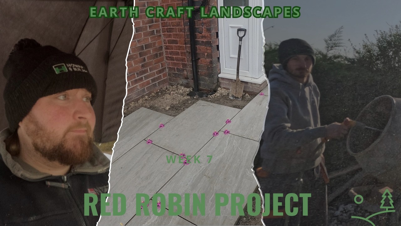 Garden Room Base, Brickwork Finished & Porcelain Laying Begins | Red Robin Project Week 7
