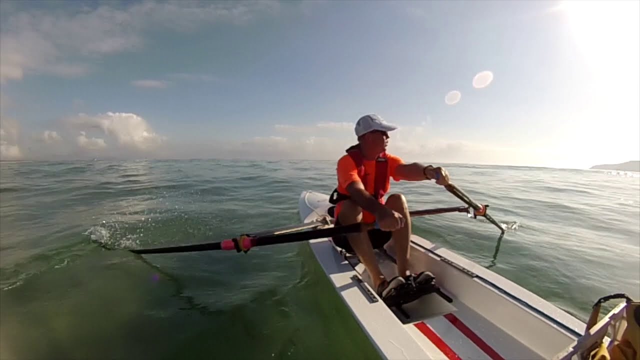 Wintech Coastal Rowing Solo Test - Noosa
