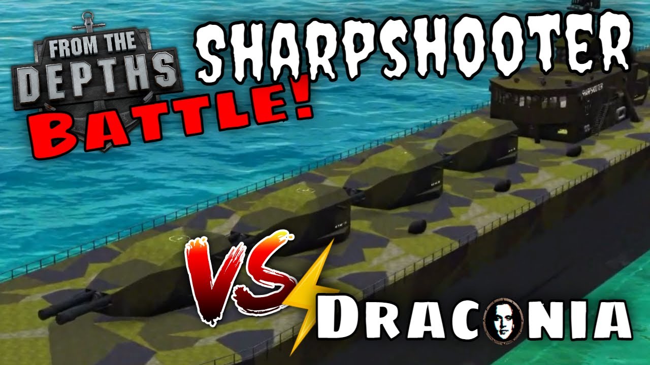 Battleship Battle: Draconia VS. Sharpshooter - From the Depths