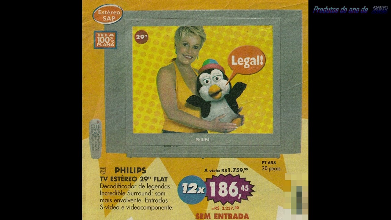 TVs de 29 polegadas do ano de 2003