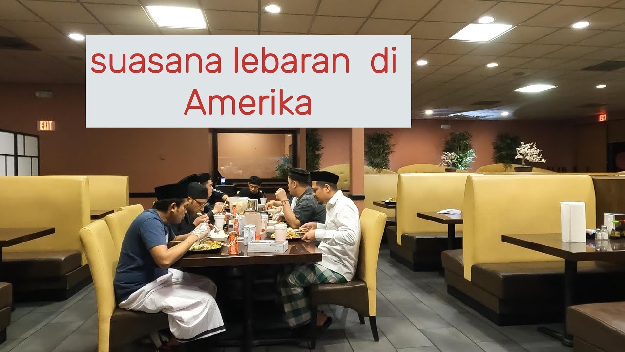 Suasana hari raya idul fitri 2025 di Amerika