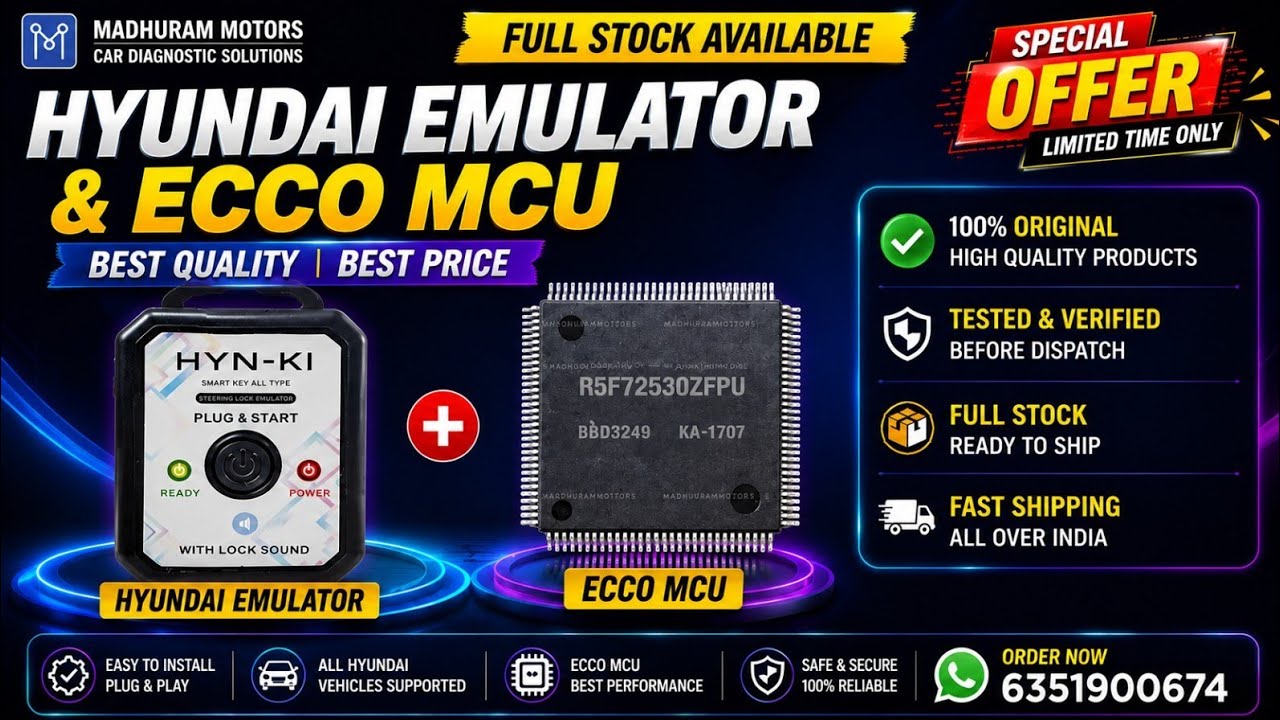 Hyundai Emulator & ECCO MCU Full Stock | Special Offer Sale 2026 | Original Product | Limited Stock