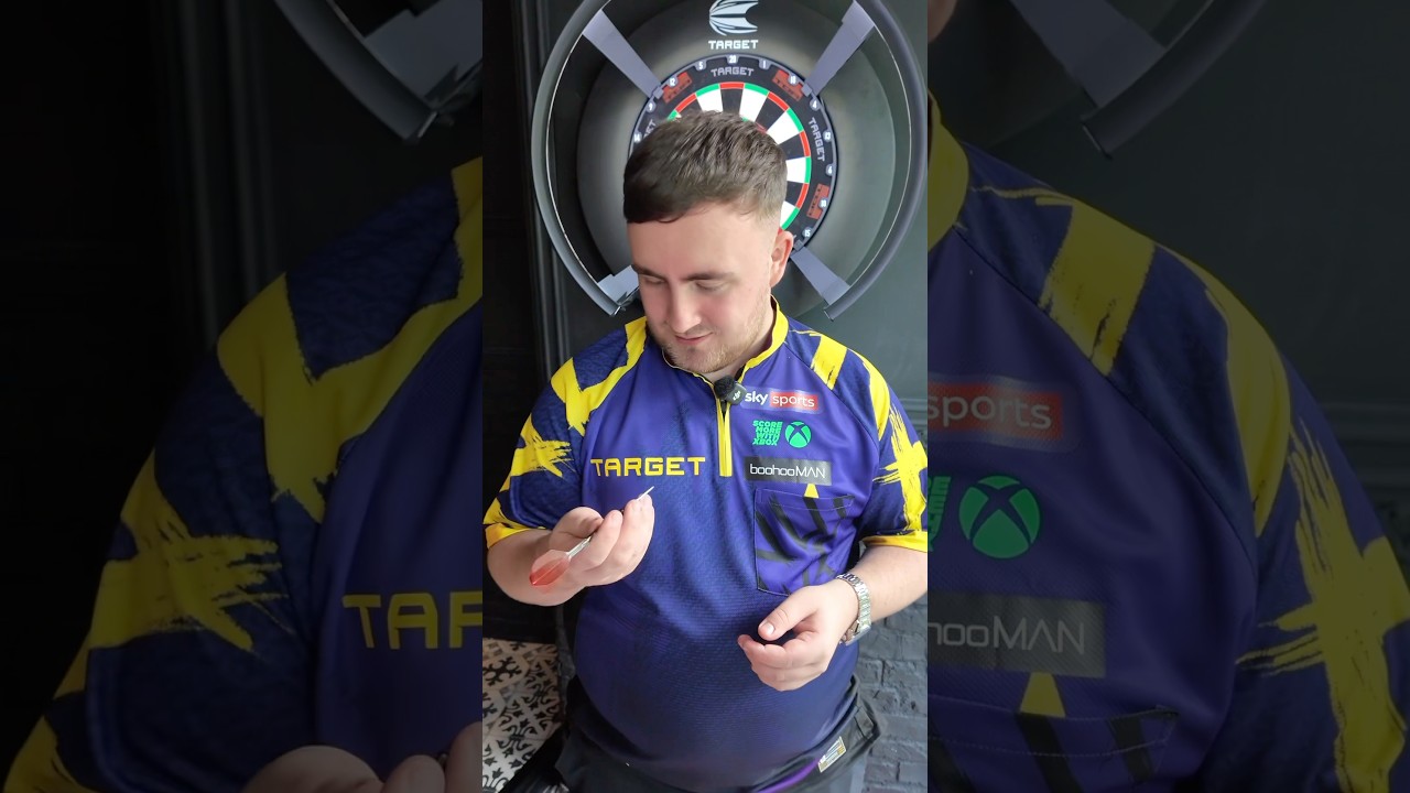 Luke Littler throws the Elysian Archetype 43s and talks K shift spinning Kflex #darts #targetdarts