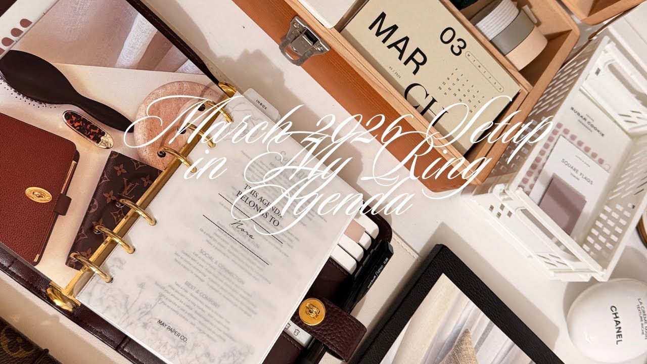 March 2026 Setup in My Ring Agenda 