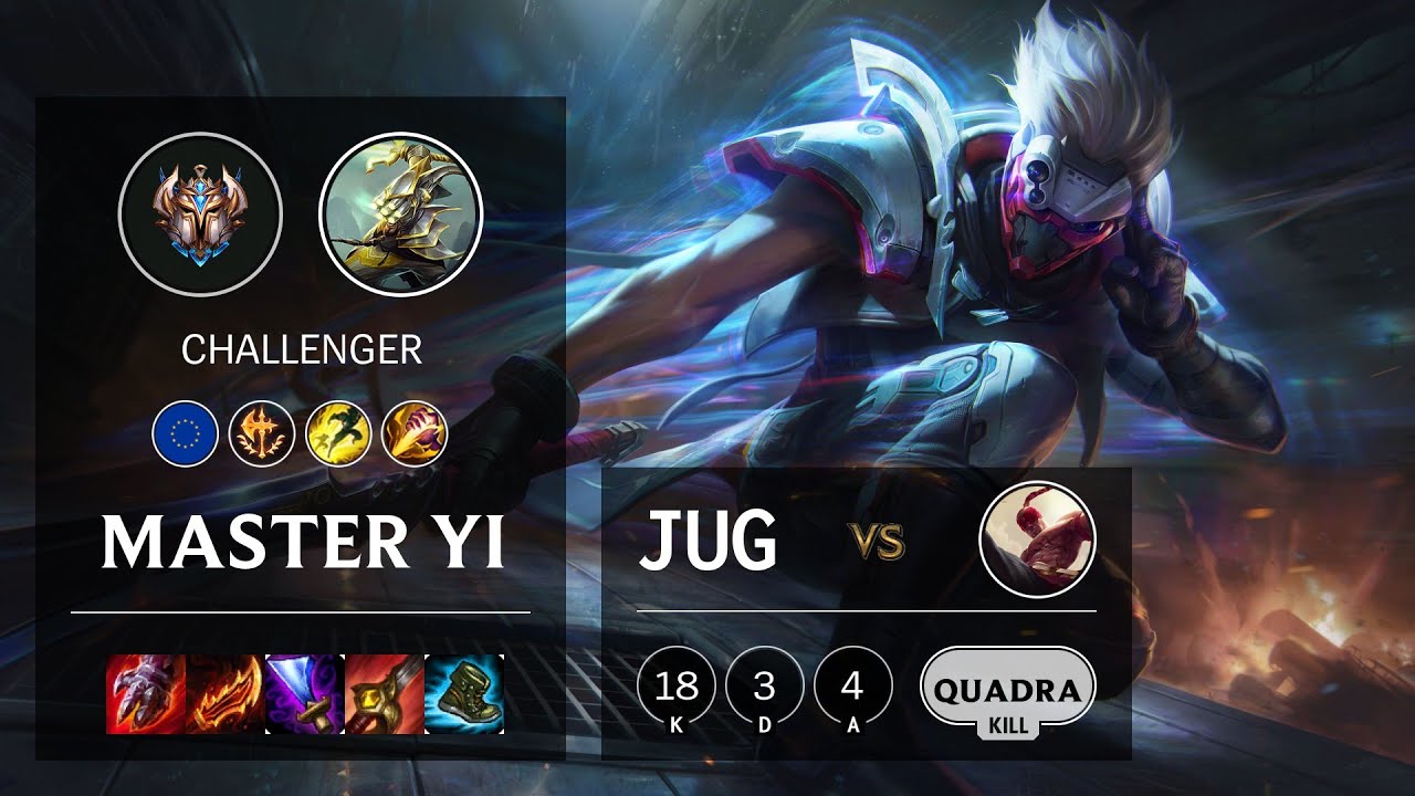 Master Yi Jungle vs Lee Sin - EUW Challenger Patch 10.18