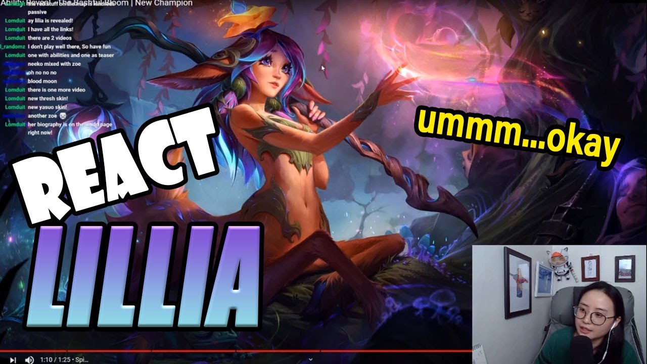 My LIVE REACTION to LILLIA - NEW CHAMPION in League of Legends! | Livestream Highlight