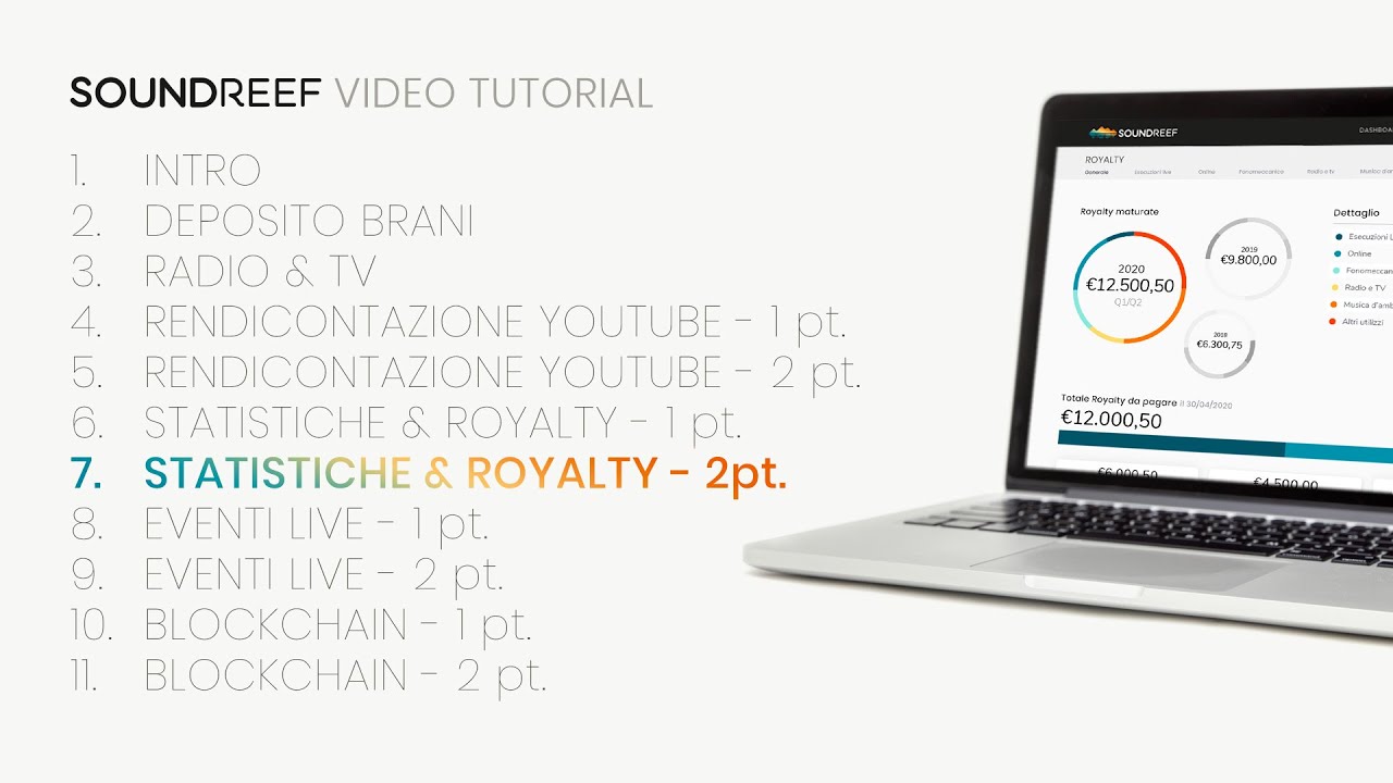Statistiche e Royalty pt. 2 - Video Tutorial
