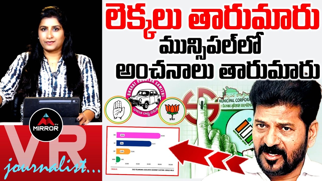 లెక్కలు తారుమారు : Telangana Municipal Elections 2026 Exit Poll Survey | Journalist Vijaya Reddy| MT