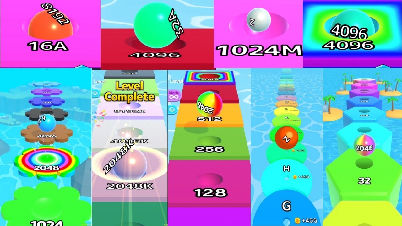 Ultimate 2048 & Ball Games Combo | Super Satisfying Rolling & Mega Merge Moments! 🔥😳