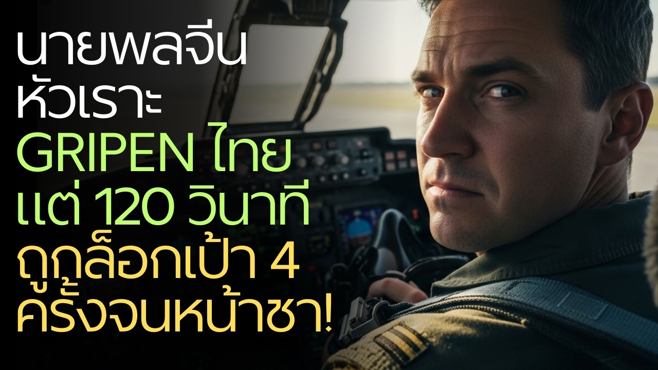 นายพลจีนหัวเราะ Gripen ไทย แต่ 120 วินาทีถูกล็อกเป้า 4 ครั้งจนหน้าชา!