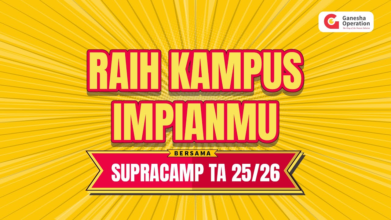 Raih PTN impianmu di 2026 bersama SUPRACAMP!
