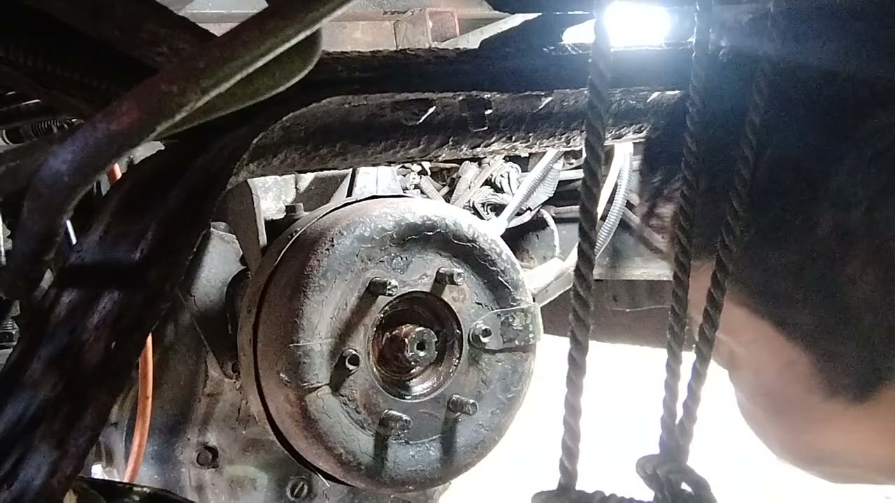 isuzu elf replace brake shoe ng hand brake