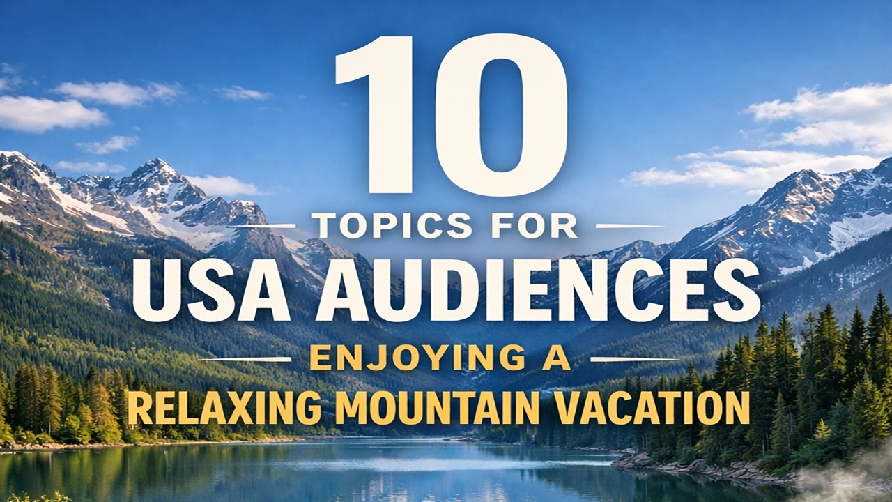 10 Topics for USA Audiences Enjoying a Relaxing Mountain Vacation​ @heavenlyrelaxingmelody