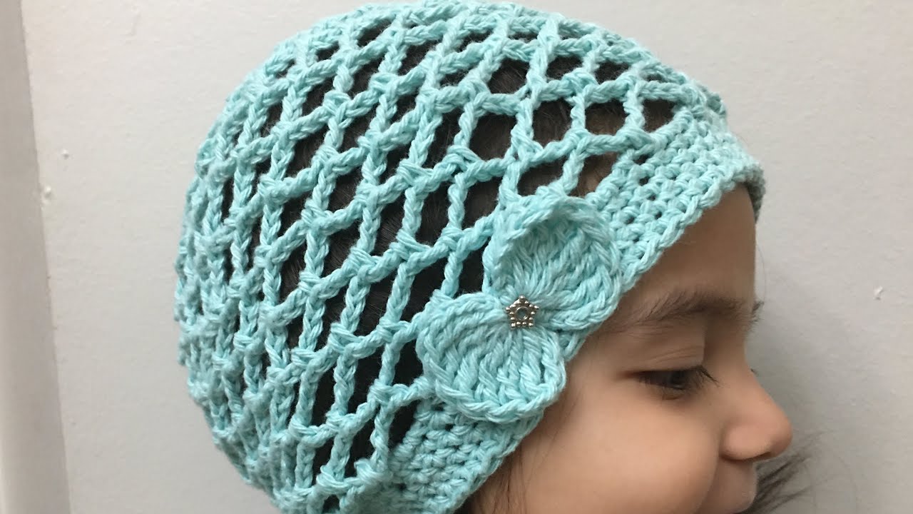 Paso a Paso de gorro con punto red f&aacute;cil de hacer🧶
