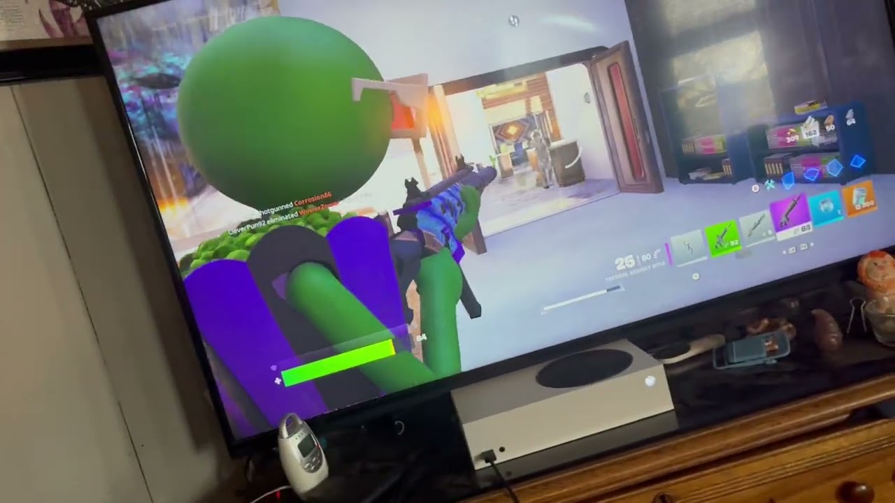 Playing Fortnite