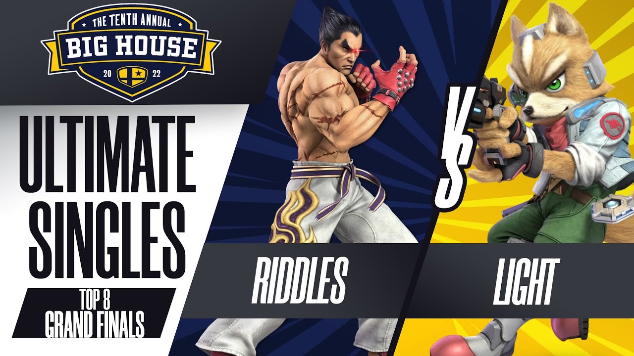 Riddles vs Light - GRAND FINALS: Ultimate Singles Top 8  - TBH10 | Kazuya vs Fox