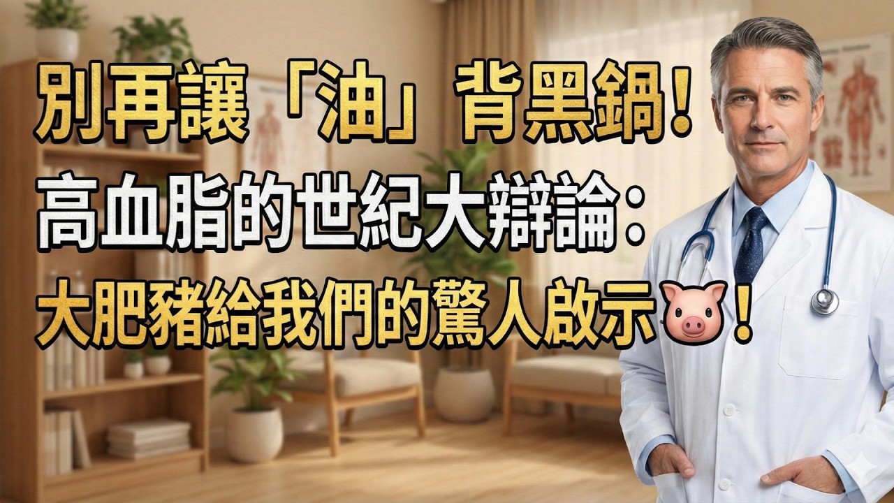 別再讓「油」背黑鍋！高血脂的世紀大辯論：大肥豬給我們的驚人啟示 🐖