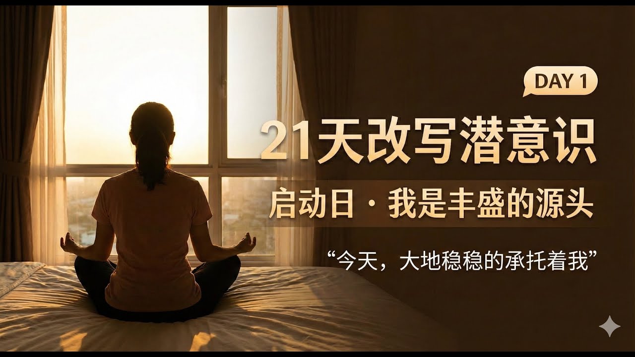 21天重塑潜意识 l 别再瞎努力了，让潜意识替你工作 l Day 1 植入“丰盛源头”新程序