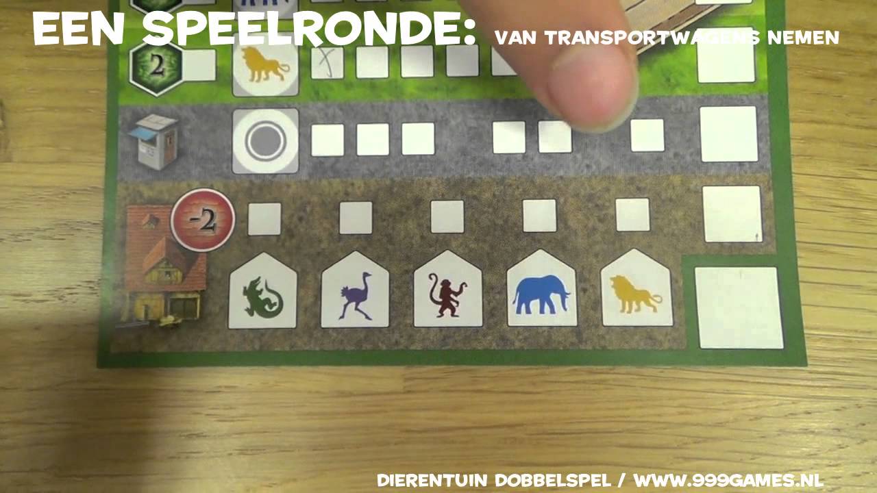 Dierentuin Dobbelspel Speluitleg - 999 Games