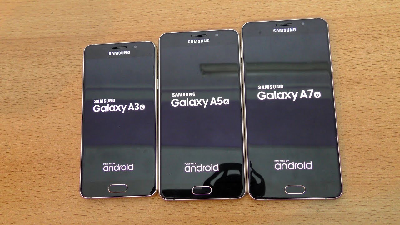 Samsung Galaxy A7 vs A5 vs A3 (2016) - Speed Test (4K)