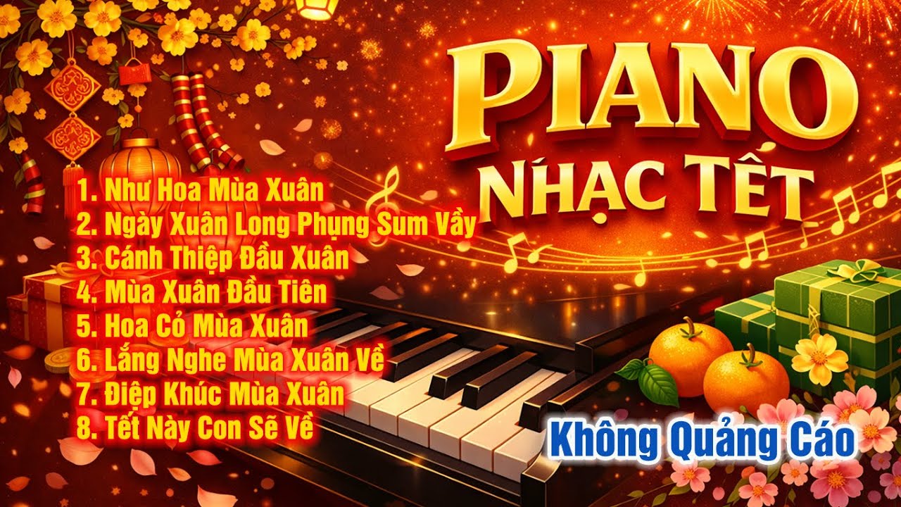 Nhạc Tết Piano Không Lời | Nhạc Dọn Nhà Piano Đón Tết Đón Xuân | Piano Nhạc Tết – Trí Nhật Piano