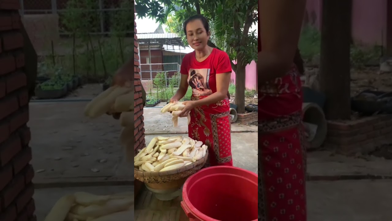 របៀបធ្វេីឆៃប៉ូវប្រៃ Salt Radishes #youtube