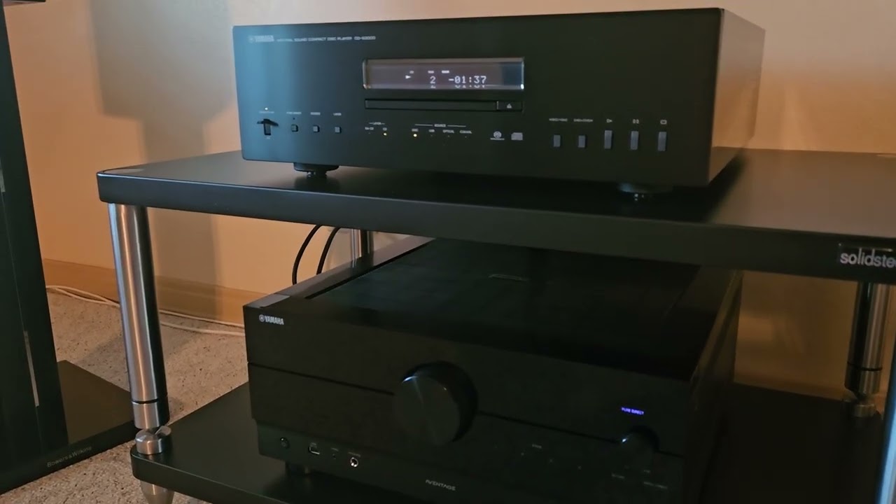 YAMAHA RX-A8A AVENTAGE AND BOWERS AND WILKINS 705 S3 SIGNATURES AND SOLID STEEL RACK. 1ST LISTENING!