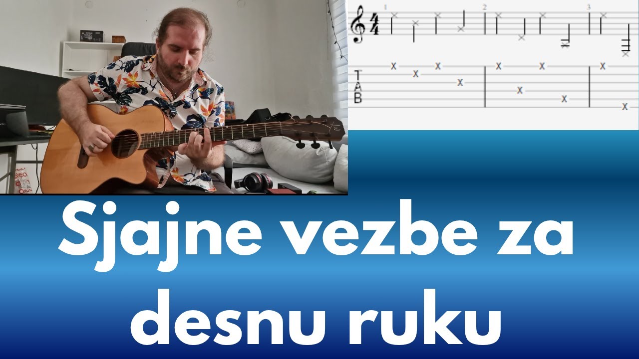 Super Vezbe Za Tehniku na Gitari za Rukom Kojom Okidate Zice