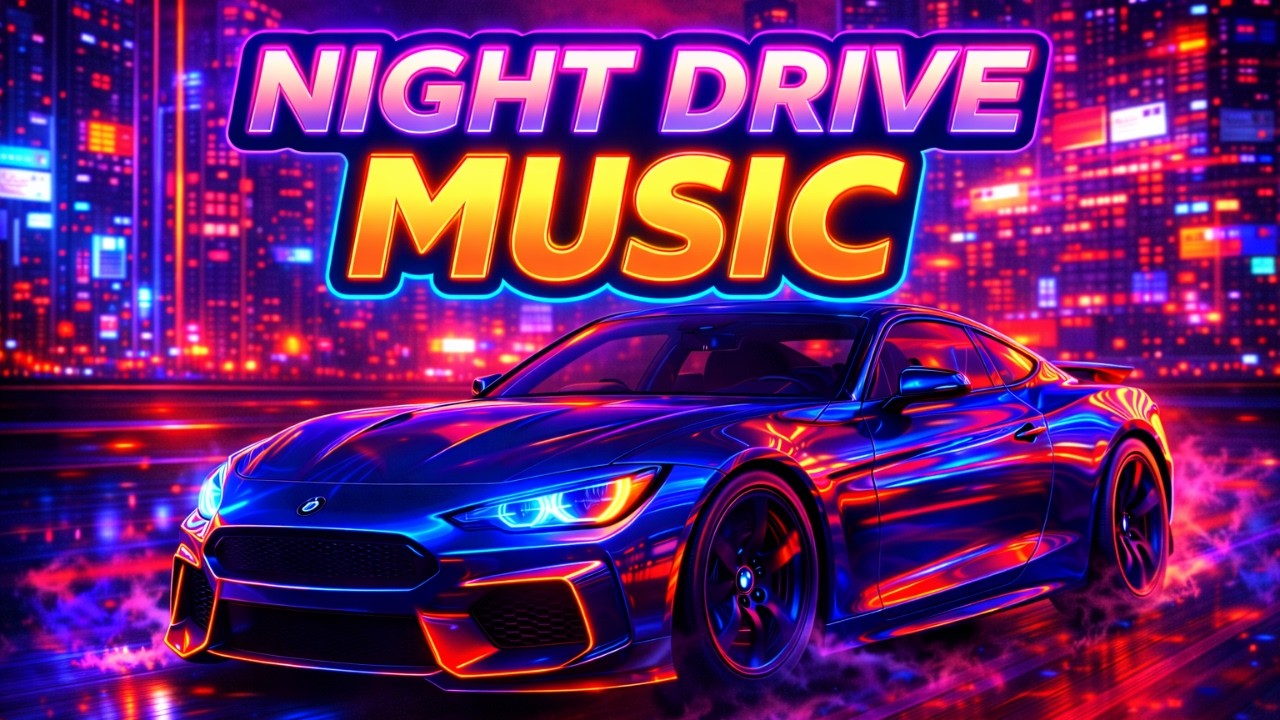 Night Drive Music 🌃 Neon City Chill Instrumental (On Repeat)