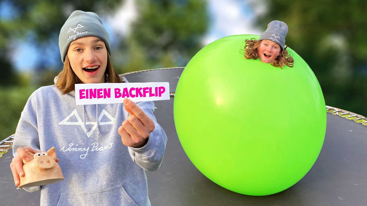 TRAMPOLIN vs RIESEN BALLON Challenge!