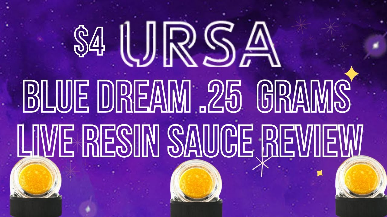 URSA'S $4 LIVE RESIN SAUCE?! | URSA Blue Dream .25g Live Resin Sauce (Special Promo Item)
