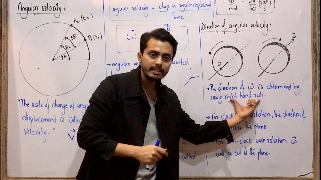 Angular velocity || angular frequency || motion in two dimensions || class11 chapter 4 || urdu hindi