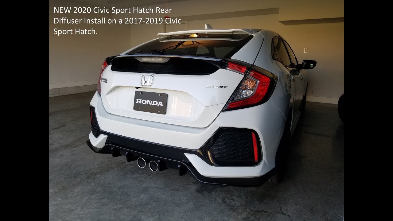 New Mid Model Refresh 2020 Civic Diffuser Install on a 2017-2019 Civic Sport Hatch.
