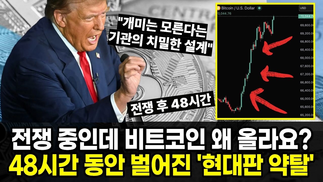 전쟁 중인데 비트코인 왜 올라요? 개미는 모르는 48시간 동안 벌어진 '현대판 약탈'