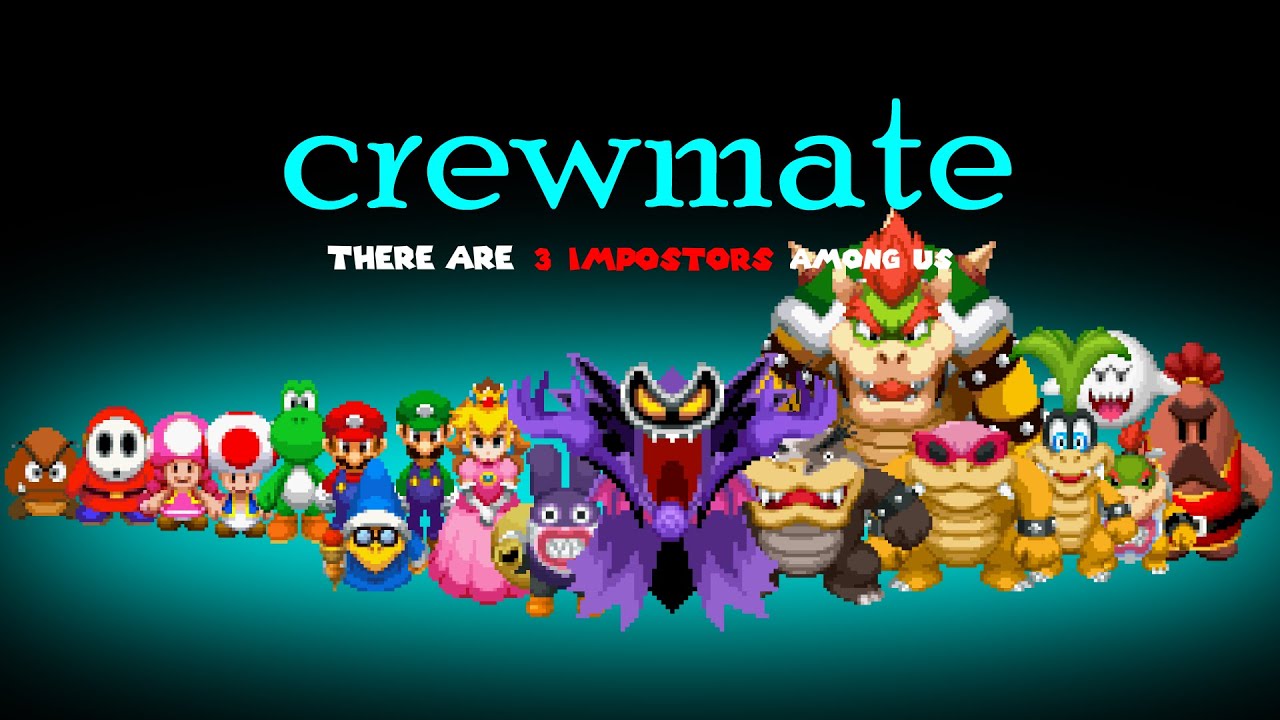 among us, but with Super Mario Bros Characters season 2 Final Episode  (three Impostor Version)