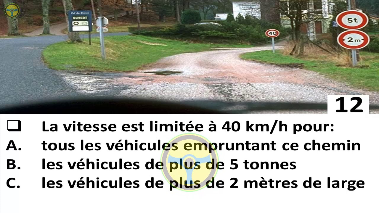 40 Question de code de la route 🚦 Huitième partie | le code 2020