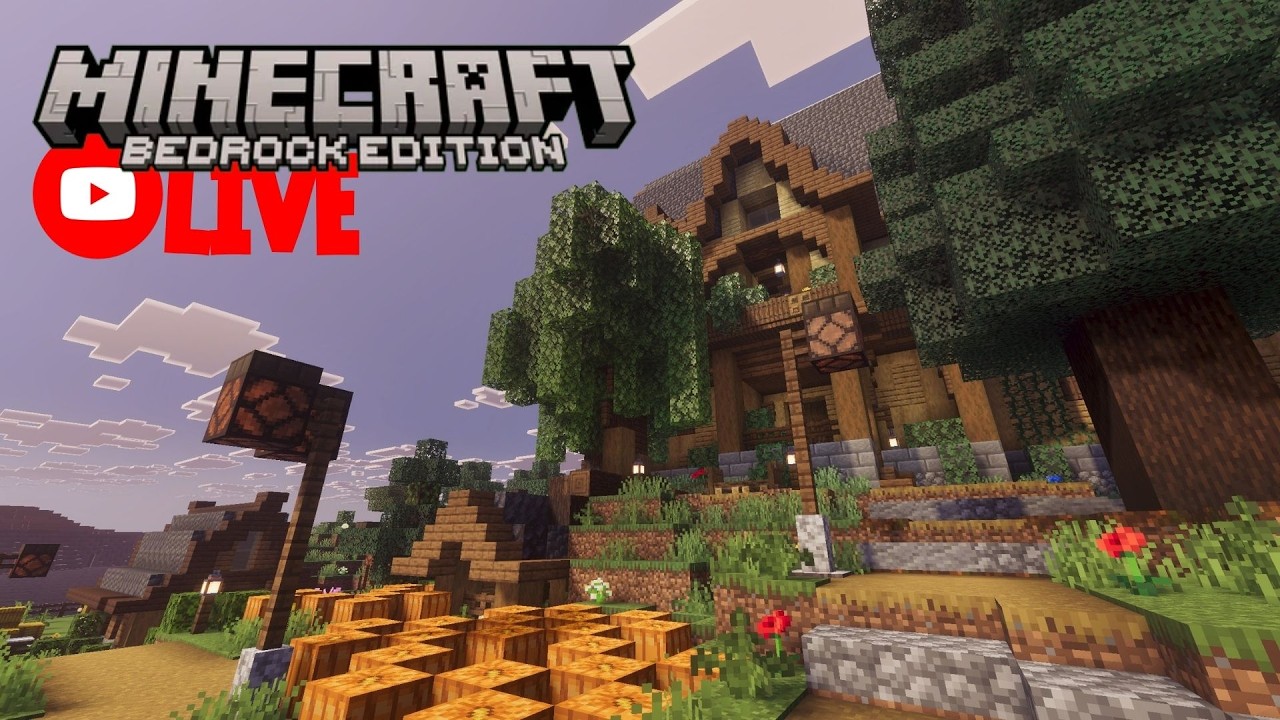 🔴LIVE -  Repairing a Snowy Taiga!! Just Chill'in and Chatt'in... | Minecraft Bedrock