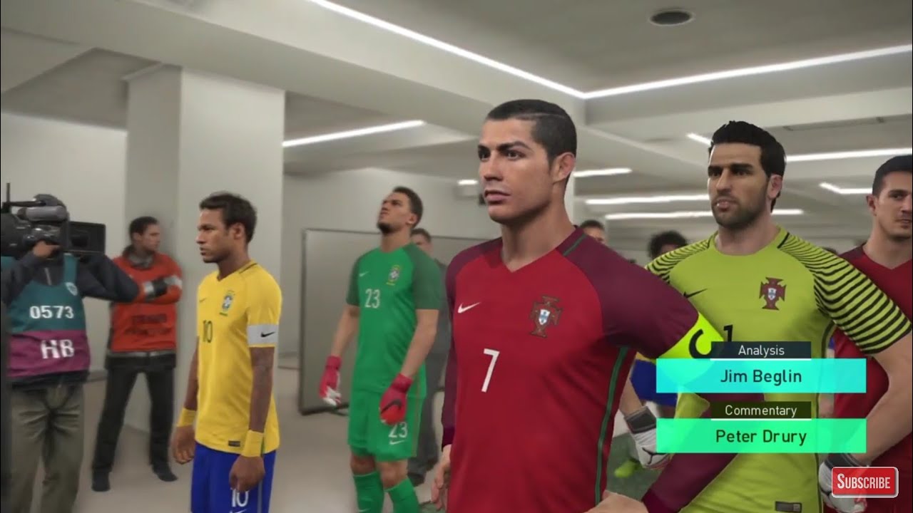 PORTUGAL vs BRAZIL PES 2018 CUP FINAL GAMEPLAY