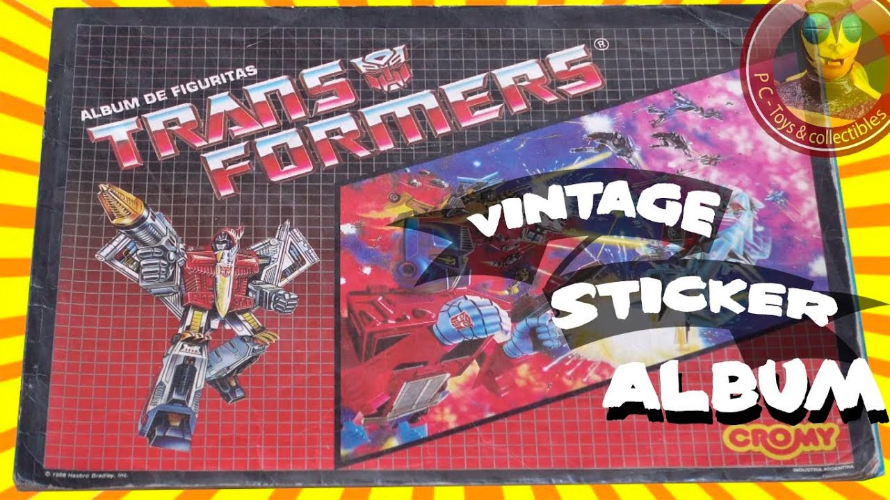 1988 Transformers Stiker album from Cromy / Album de figuritas de Argentina