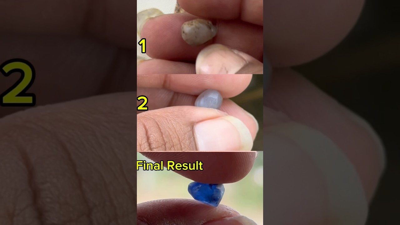 Dont Throw These Blue Sapphires - Geuda Heat Treatment #sapphire #bluesapphire #pooragems #crystals