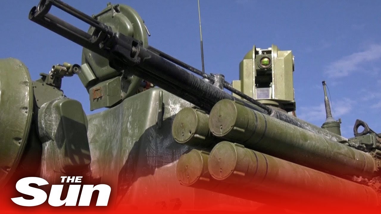 Ukrainian military shows captured Russian hardware outside Kharkiv