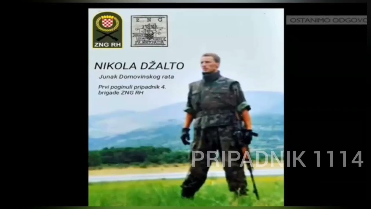 Nikola Džalto prvi poginuli pripadnik 4. A brigade ZNGa...