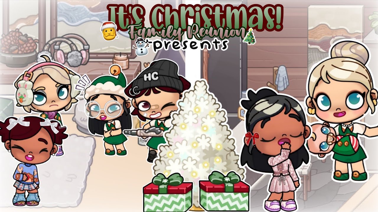 It's *Christmas!*🎄⛄️🎁 *Family Reunion* ll *with voice* ll avatar world. 