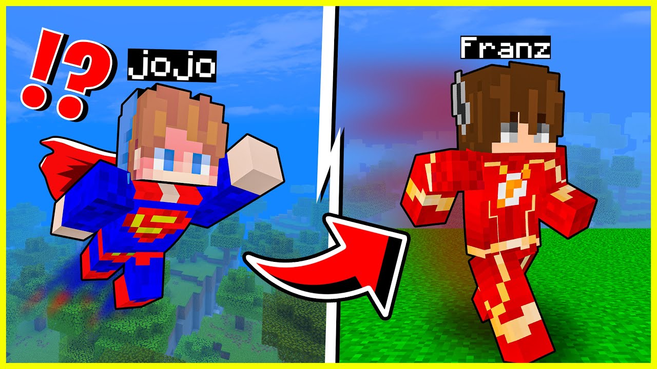 FRANZ & JOJO 24 JAM MENJADI SUPERHERO SUPER KUAT di MINECRAFT