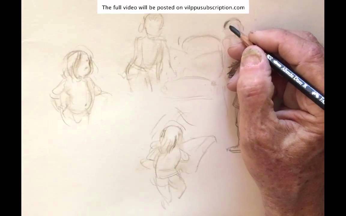 Vilppu drawing gran children