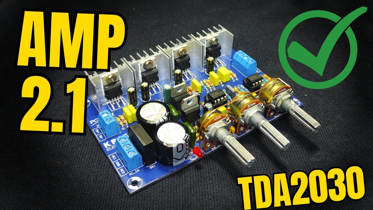 Construye un PODEROSO Amplificador 2.1 (2x18W+33W) con TDA2050 | Proyecto de Alta Potencia | PCBWay